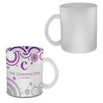 DX8102 11 Oz. Frosted Glass Mug With Full Color Custom Imprint
